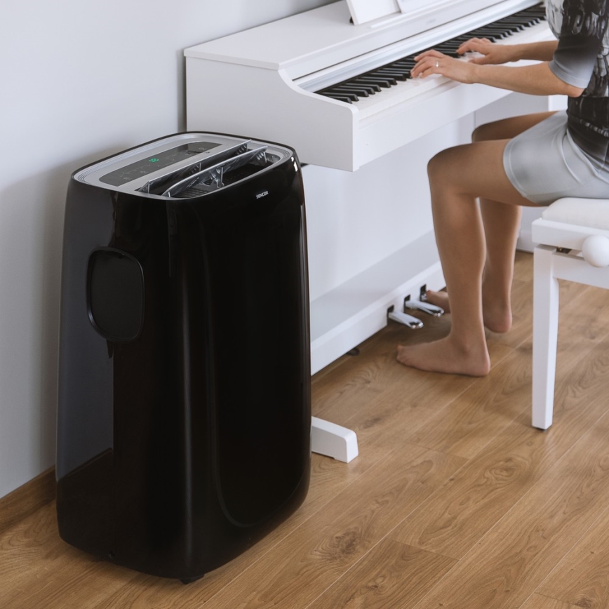 Sencor - Climatisation mobile avec écran LED 3en1 1000W/230V 9000 BTU noire + télécommande