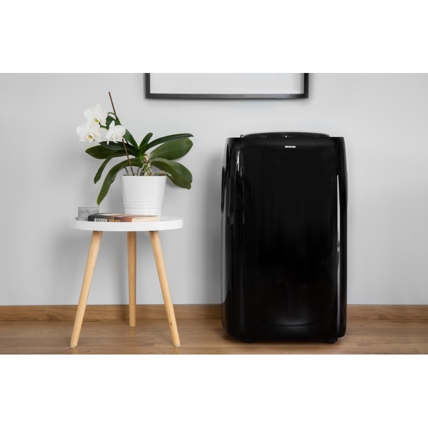 Sencor - Climatisation mobile avec écran LED 3en1 1000W/230V 9000 BTU noire + télécommande