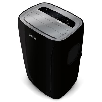 Sencor - Climatisation mobile avec écran LED 3en1 1000W/230V 9000 BTU noire + télécommande