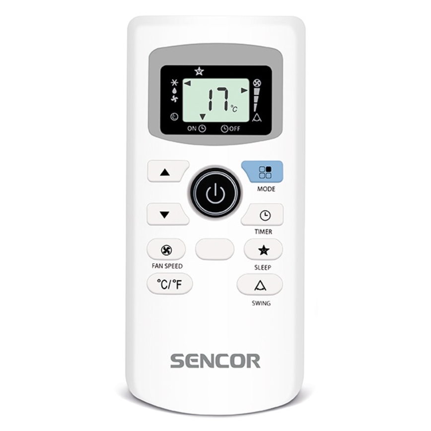 Sencor - Climatisation mobile avec écran LED 3en1 1000W/230V 9000 BTU noire + télécommande