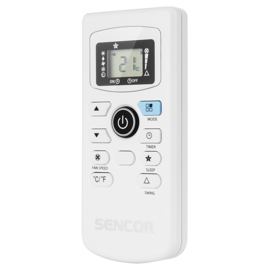 Sencor - Climatisation mobile avec écran LED 3en1 1000W/230V 9000 BTU noire + télécommande