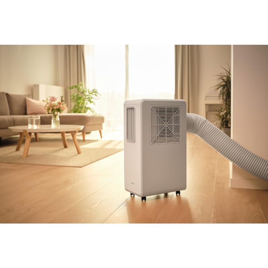 Sencor - Climatiseur mobile 4 en 1 200W/230V 1800 BTU blanc + télécommande