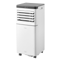 Sencor - Climatiseur mobile connecté 3 en 1 livré avec l'ensemble complet d'accessoires 815W/230V 8000 BTU Wi-Fi blanc + télécommande