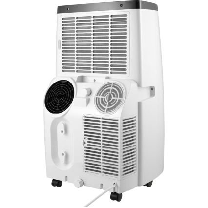Sencor - Climatiseur mobile intelligent 4 en 1, livré avec kit d'accessoires complet, 1700 W / 230 V, 12 000 BTU, Wi-Fi, blanc + télécommande