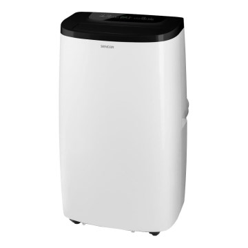 Sencor - Climatiseur mobile intelligent 4 en 1, livré avec kit d'accessoires complet, 1700 W / 230 V, 12 000 BTU, Wi-Fi, blanc + télécommande