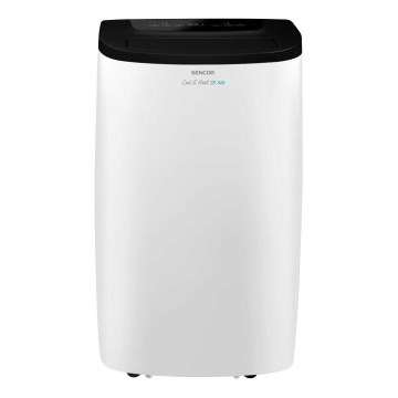 Sencor - Climatiseur mobile intelligent 4-en-1, livré avec tous les accessoires, 1750W/230V 18000 BTU, Wi-Fi, blanc + télécommande