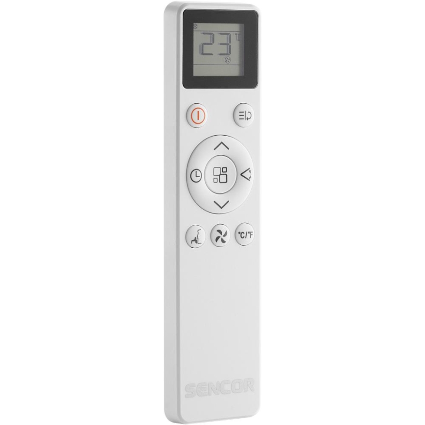Sencor - Climatiseur mobile intelligent 5 en 1 livré avec tous les accessoires 733W/230V 9000 BTU Wi-Fi blanc + télécommande