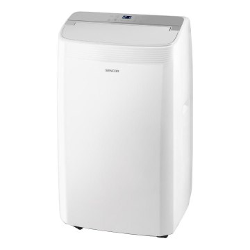 Sencor - Climatiseur mobile intelligent 5 en 1 livré avec tous les accessoires 733W/230V 9000 BTU Wi-Fi blanc + télécommande