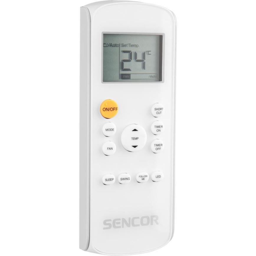 Sencor - Climatiseur portable connecté 3en1 avec accessoires complets 1450W/230V 12000 BTU Wi-Fi noir + Télécommande