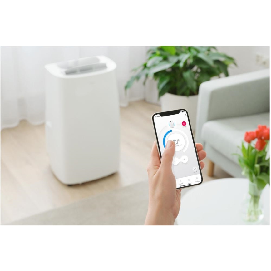 Sencor - Climatiseur portable connecté 3en1 avec accessoires complets 1700W/230V 16000 BTU Wi-Fi + Télécommande