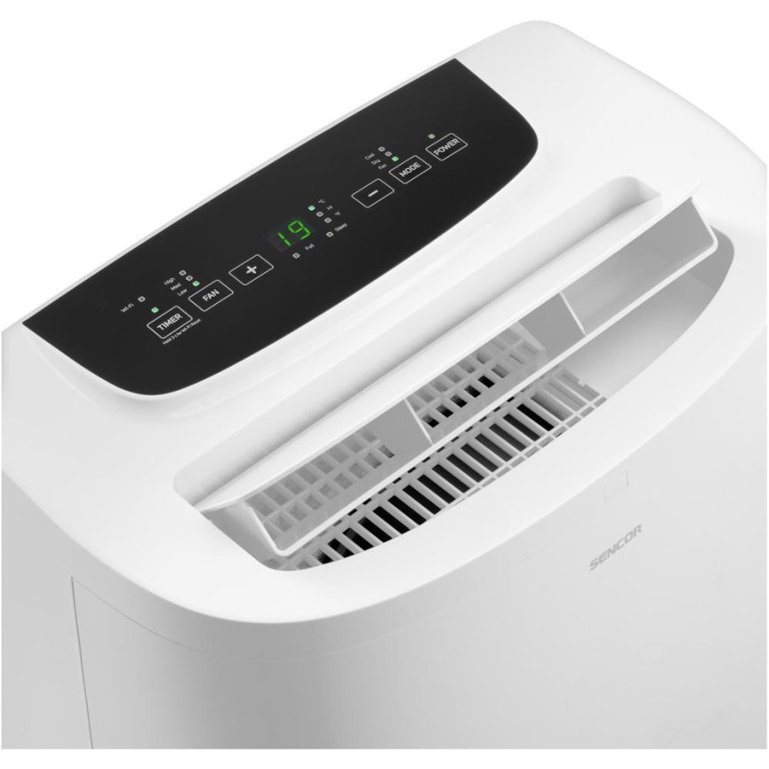 Sencor - Climatiseur portable connecté 3en1 avec accessoires complets 1700W/230V 16000 BTU Wi-Fi + Télécommande