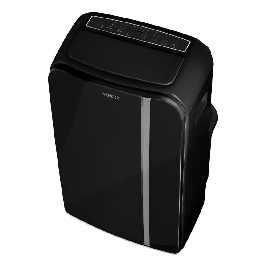 Sencor - Climatiseur portable connecté 3en1 avec accessoires complets 1450W/230V 12000 BTU Wi-Fi noir + Télécommande