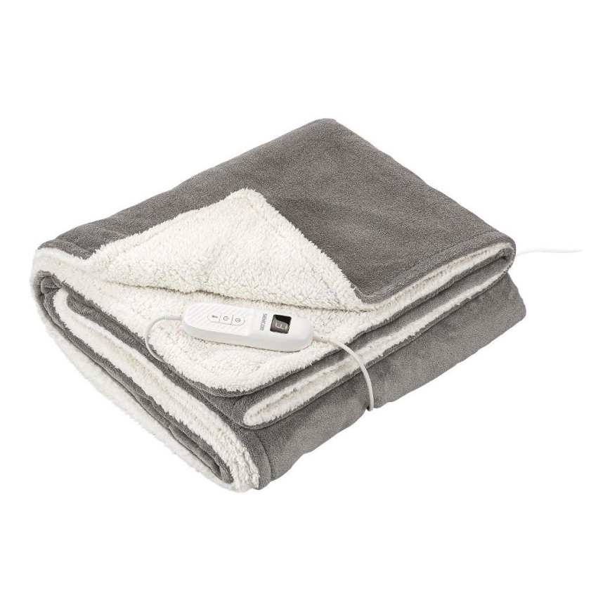 Sencor - Couverture chauffante électrique 160W/230V 180x130 cm grise