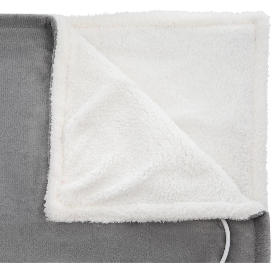 Sencor - Couverture chauffante électrique 160W/230V 180x130 cm grise