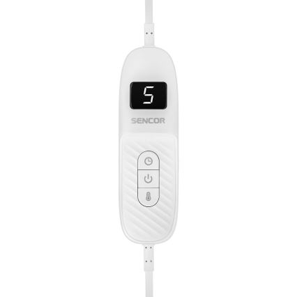 Sencor - Couverture chauffante électrique 160W/230V 180x130 cm grise