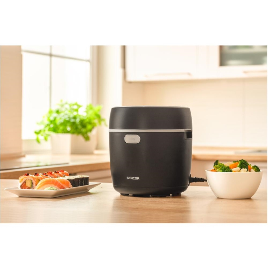 Sencor - Cuiseur à riz 350 W/230 V 0,6 l noir