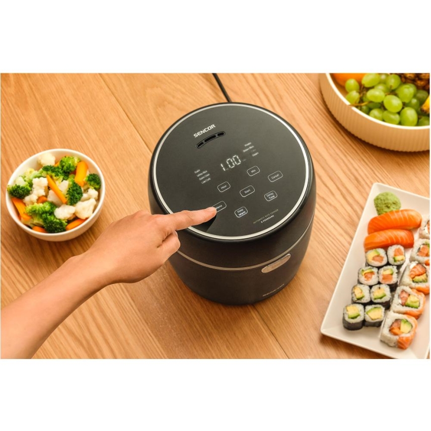 Sencor - Cuiseur à riz 350 W/230 V 0,6 l noir