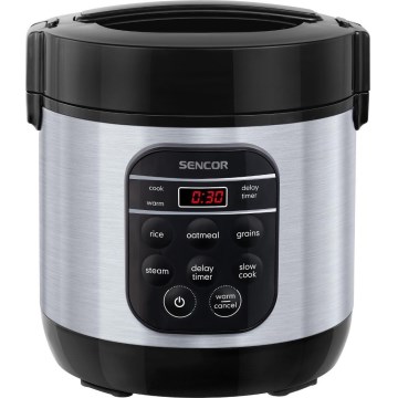 Sencor - Cuiseur à riz multifonction 350W/230V 0,6 l inox/noir
