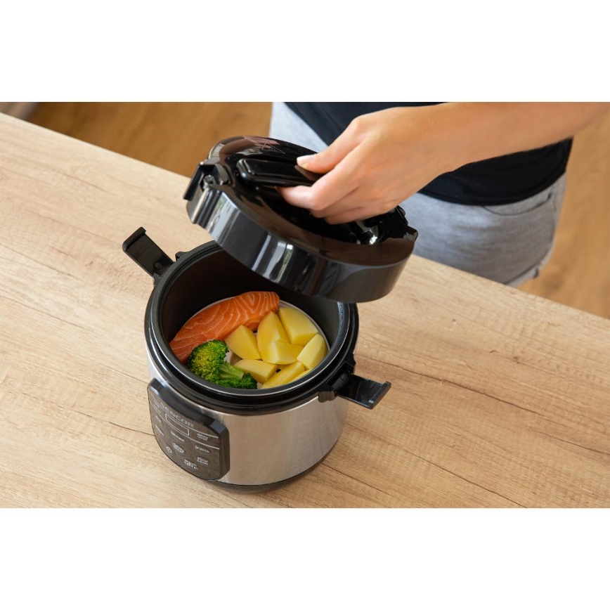 Sencor - Cuiseur à riz multifonction 350W/230V 0,6 l inox/noir