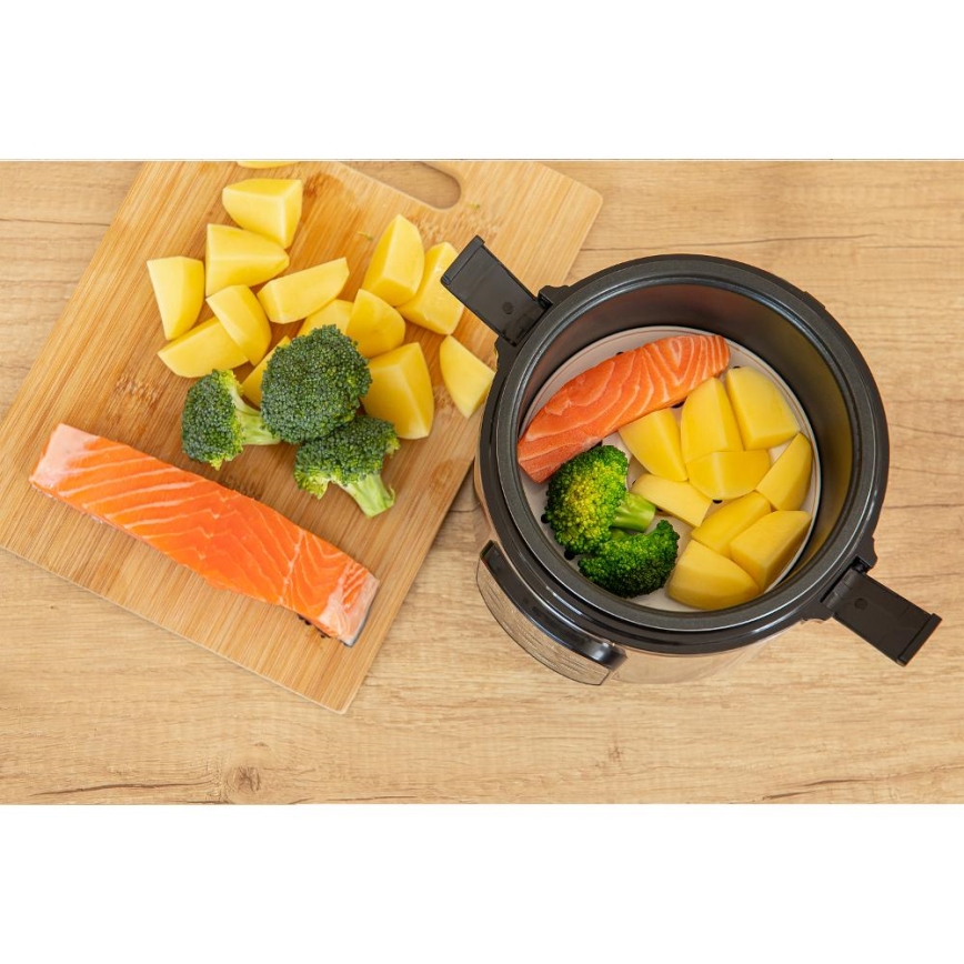 Sencor - Cuiseur à riz multifonction 350W/230V 0,6 l inox/noir