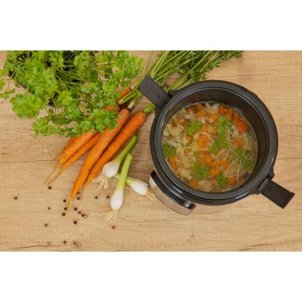 Sencor - Cuiseur à riz multifonction 350W/230V 0,6 l inox/noir
