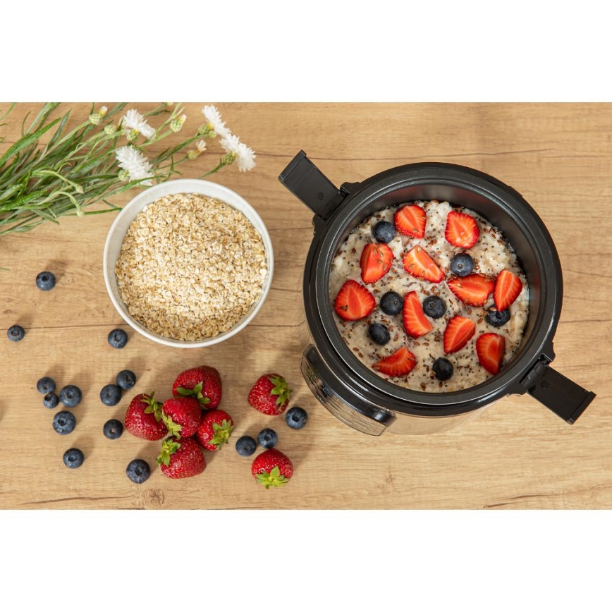 Sencor - Cuiseur à riz multifonction 350W/230V 0,6 l inox/noir