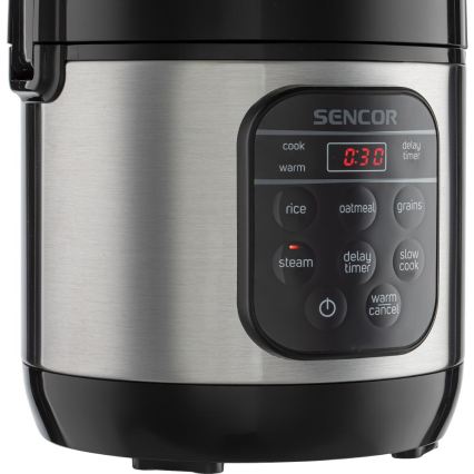 Sencor - Cuiseur à riz multifonction 350W/230V 0,6 l inox/noir