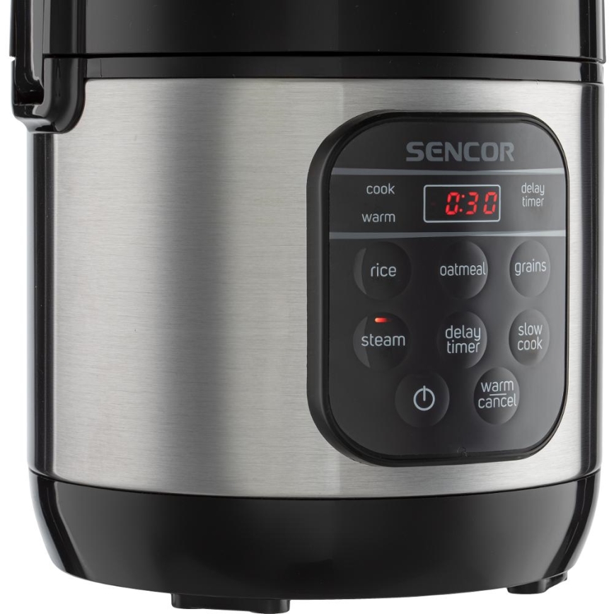 Sencor - Cuiseur à riz multifonction 350W/230V 0,6 l inox/noir