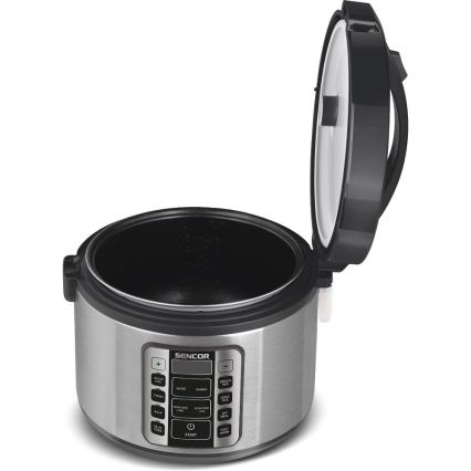 Sencor - Cuiseur à riz multifonction 700W/230V 1,5 l inox/noir