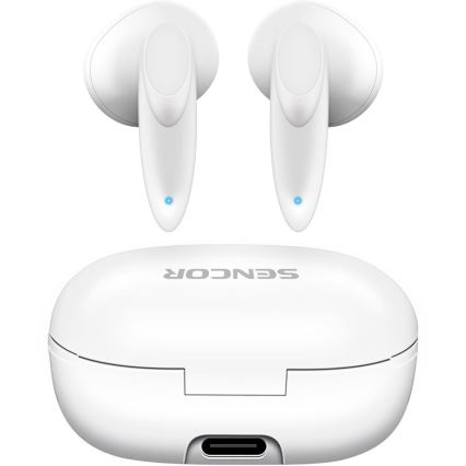 Sencor - Ecouteurs sans fil IPX4 blanc