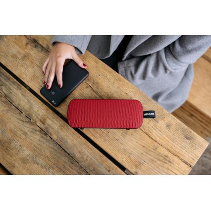 Sencor - Enceinte portable 10W 2000 mAh IPX7 rouge