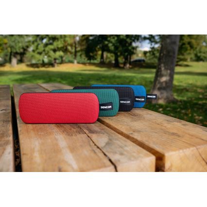 Sencor - Enceinte portable 10W 2000 mAh IPX7 rouge