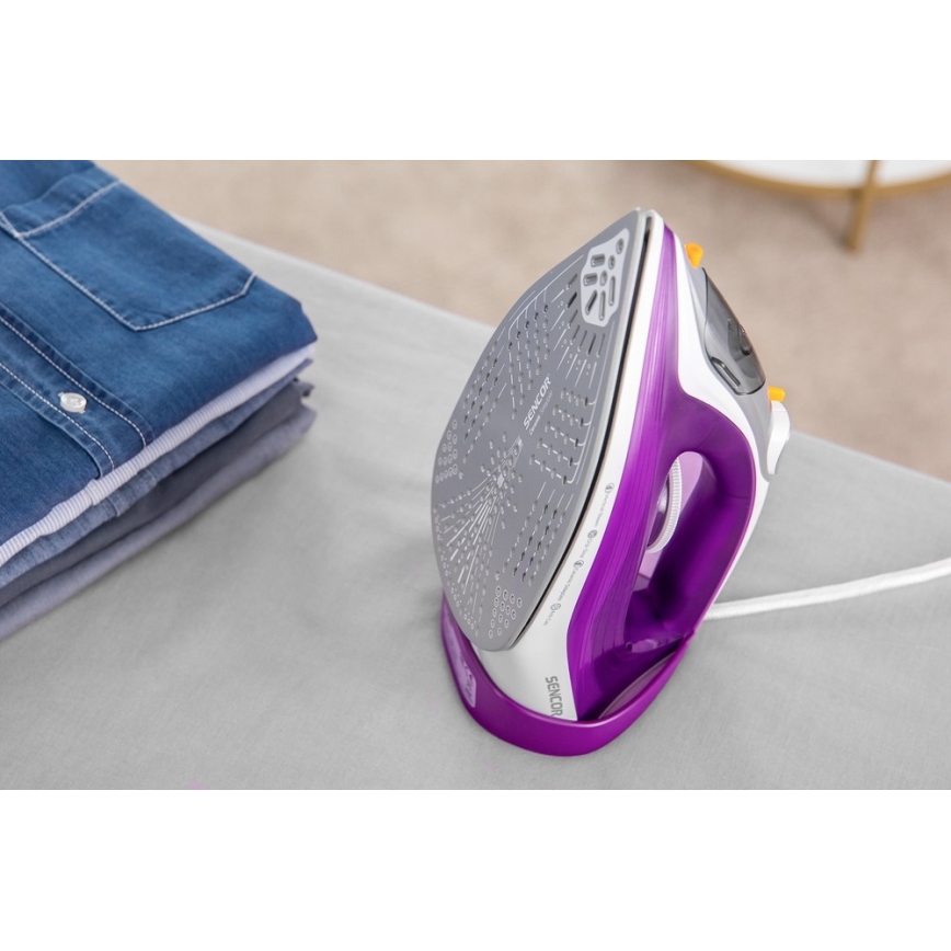 Sencor - Fer à repasser à vapeur 2400W/230V violet/blanc