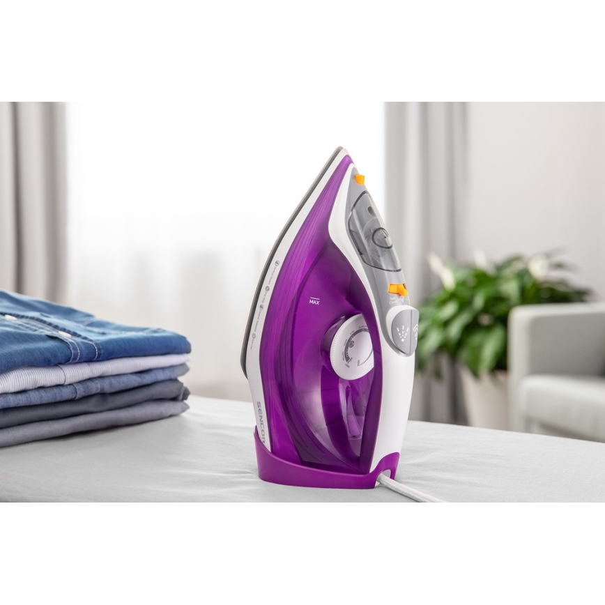 Sencor - Fer à repasser à vapeur 2400W/230V violet/blanc