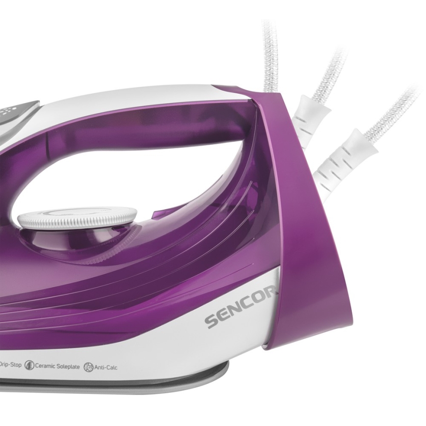 Sencor - Fer à repasser à vapeur 2400W/230V violet/blanc