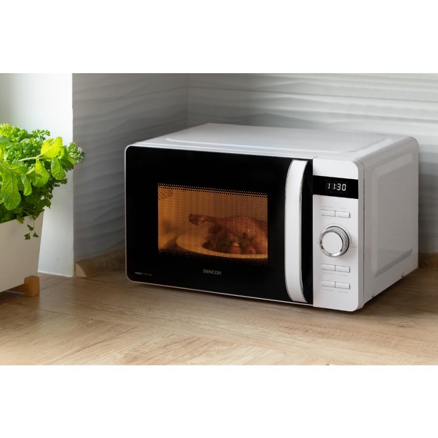 Sencor - Four micro-ondes 800 W / 230 V, 17 l, blanc