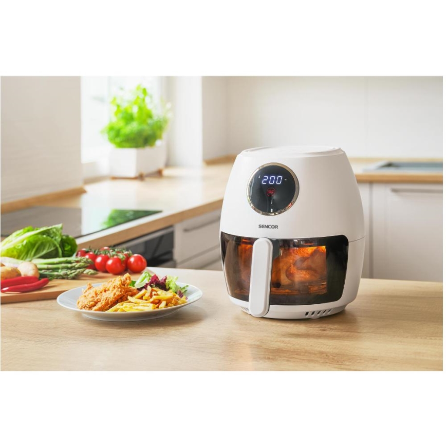 Sencor - Friteuse à air chaud 3,5 l 1300W/230V blanche