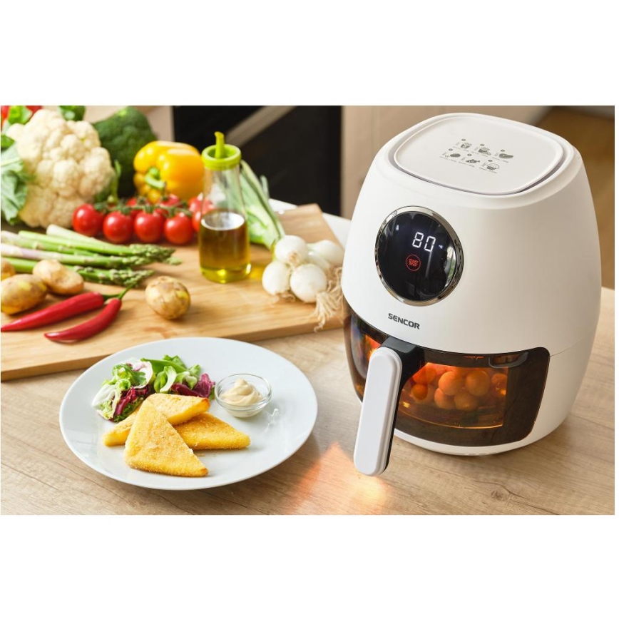 Sencor - Friteuse à air chaud 3,5 l 1300W/230V blanche