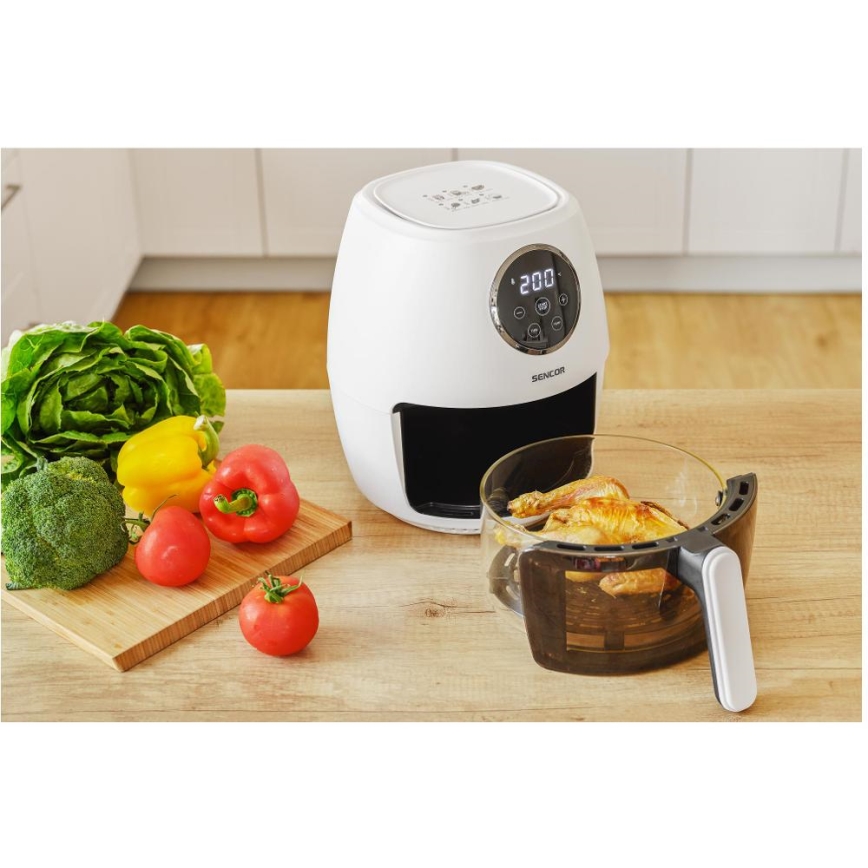 Sencor - Friteuse à air chaud 3,5 l 1300W/230V blanche