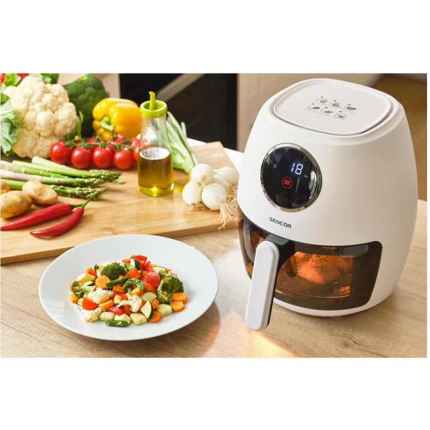 Sencor - Friteuse à air chaud 3,5 l 1300W/230V blanche