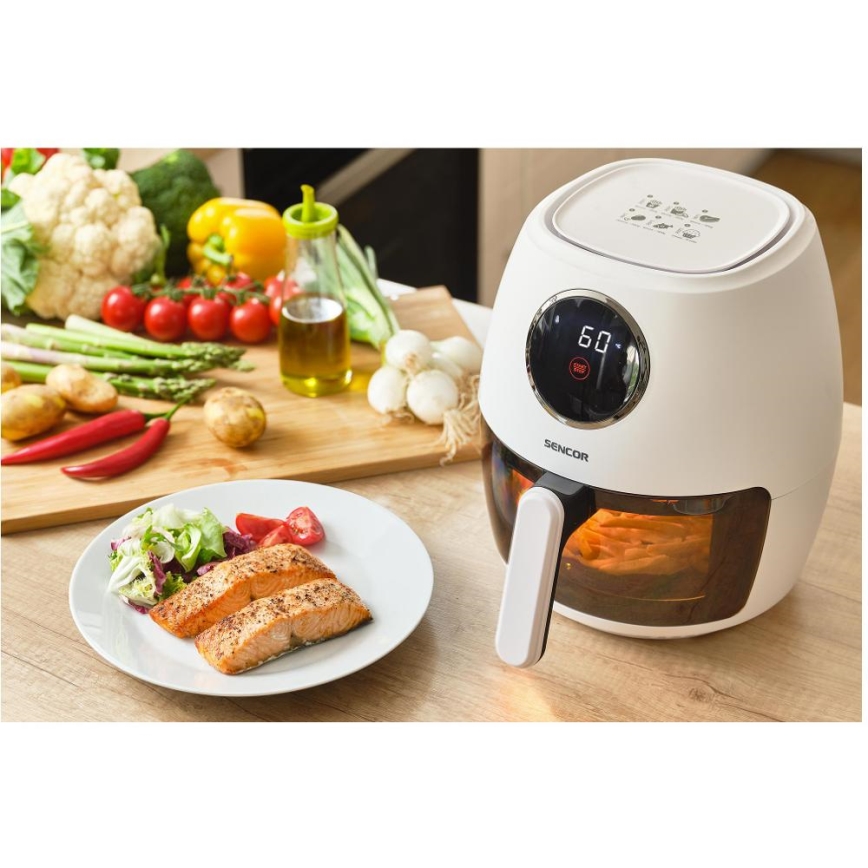 Sencor - Friteuse à air chaud 3,5 l 1300W/230V blanche