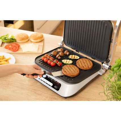 Sencor - Grill de contact 2100W/230V chrome mat