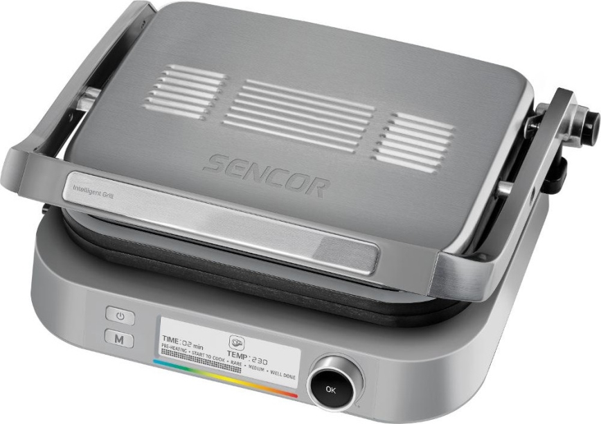 Sencor - Grill de contact 2100W/230V chrome mat