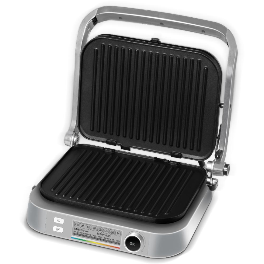 Sencor - Grill de contact 2100W/230V chrome mat