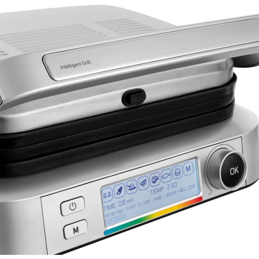 Sencor - Grill de contact 2100W/230V chrome mat