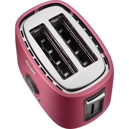 Sencor - Grille-pain 2 fentes avec support réchauffe-pains 1000W/230V, rose