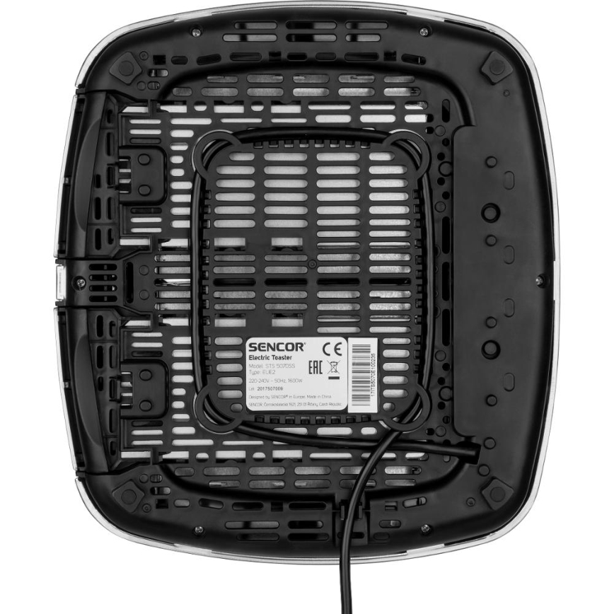 Sencor - Grille-pain à 4 fentes 1600W/230V, chrome mat