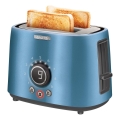 Sencor - Grille-pain à deux fentes avec fonction de réchauffage 1000 W/230 V, bleu