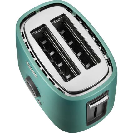 Sencor - Grille-pain à deux fentes avec fonction réchauffage 1000W/230V vert menthe