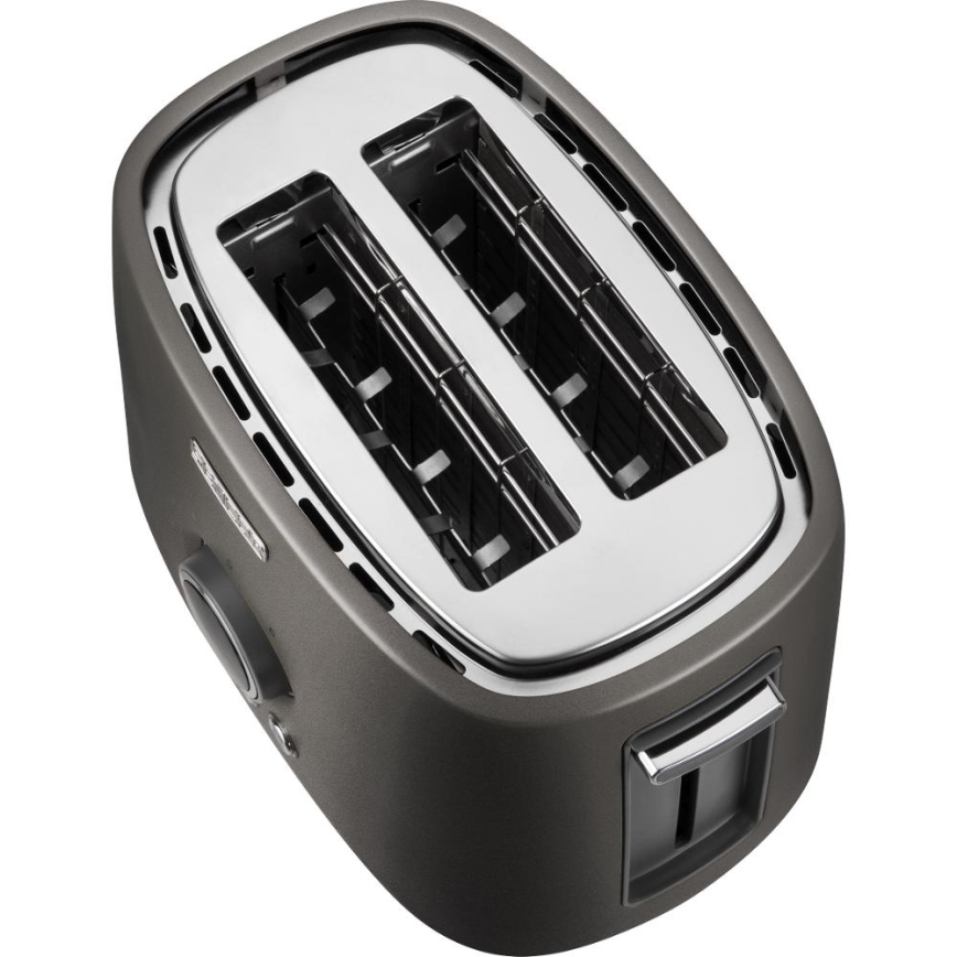 Sencor - Grille-pain à deux fentes avec grille réchauffante 1000W/230V anthracite